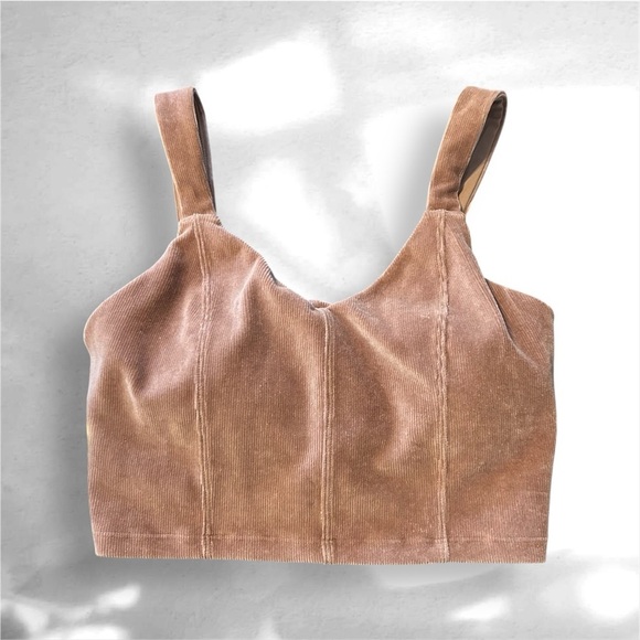 aerie Other - Offline by Aerie Corduroy Brown Sports Bra Size M